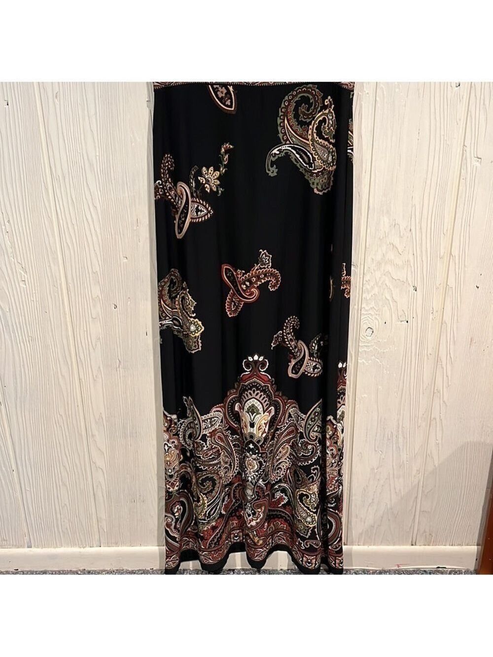 Sandra Darren Maxi Dress Crochet Back Size 12 - Picture 3 of 15